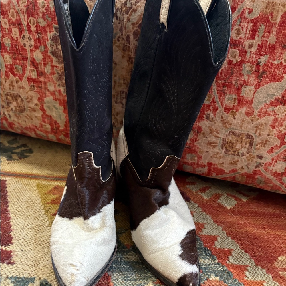 Cowhide Western Boots